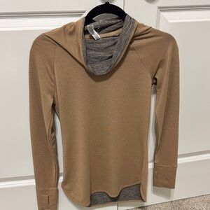 RBX Women's Brown Cowl Neck Sweater